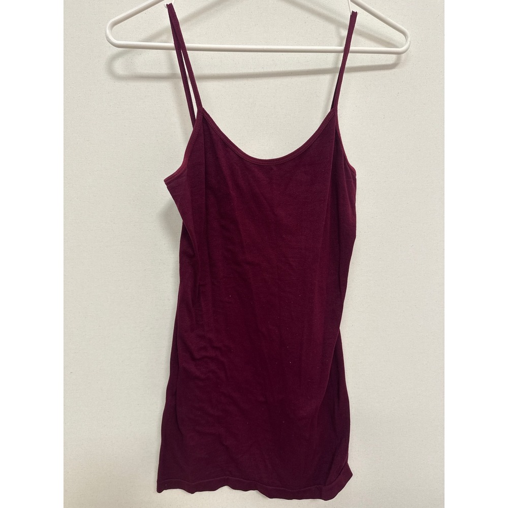 Prime Cut Burgundy Seamless Spaghetti Strap Camisole Tank Top One Size T23
